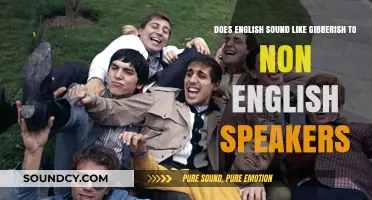 Does English Sound Like Gibberish to Non-Native Speakers?