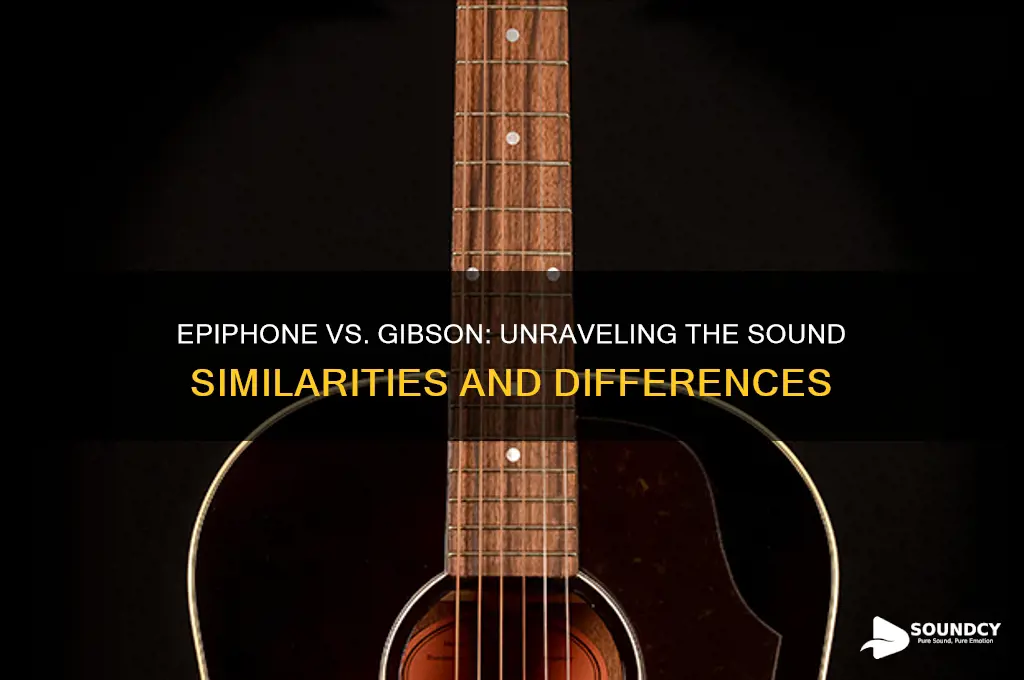 does epiphone sound like gibson