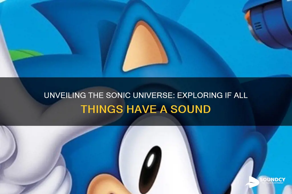 does everything have a sound