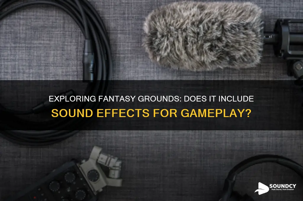 does fanasty grounds have sounds