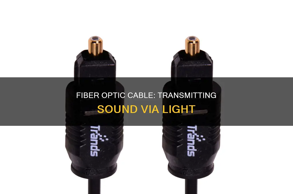 does fiber optic cable transmit sound