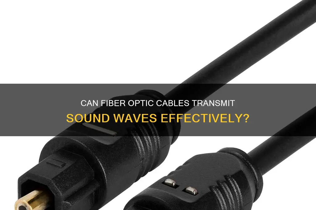 does fiber optic transmit sound