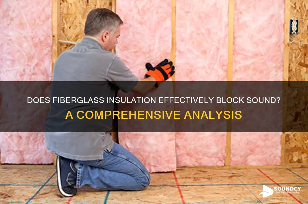 does fiberglass insulation block sound