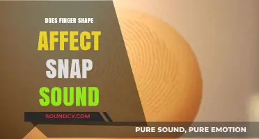 Finger Shape and Snap Sounds: Is There a Link?