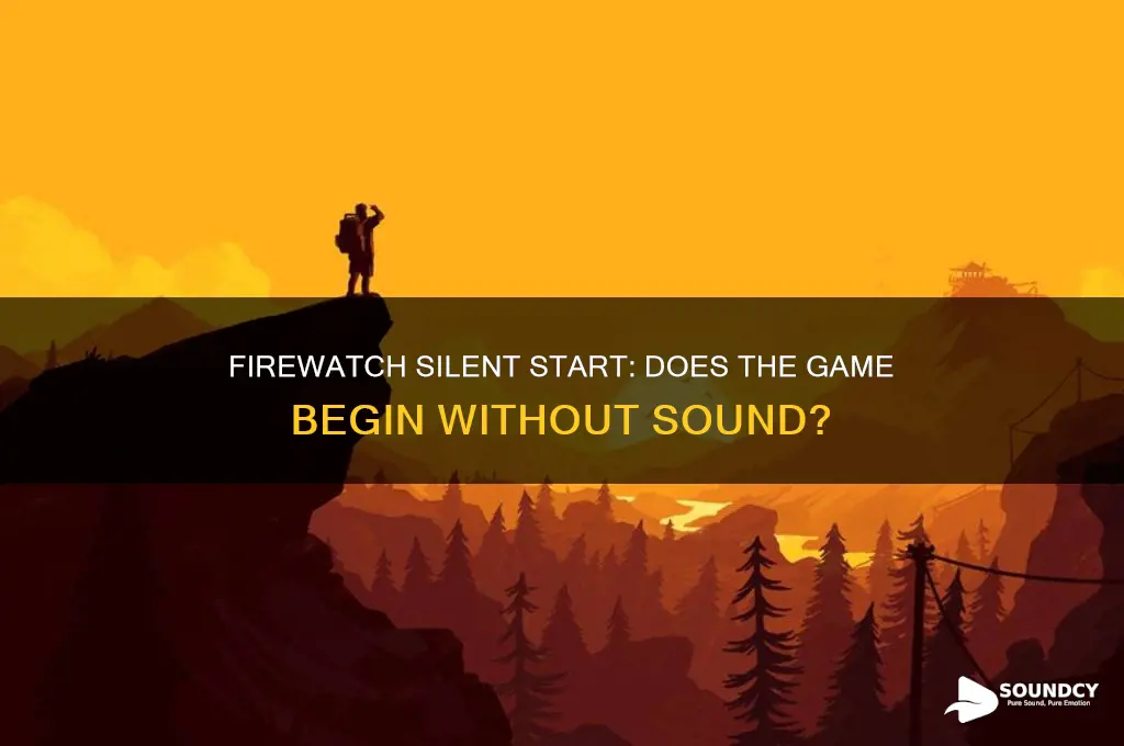 does firewatch start without sound