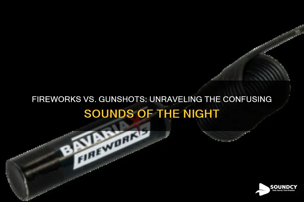 does fireworks sound like gunshots