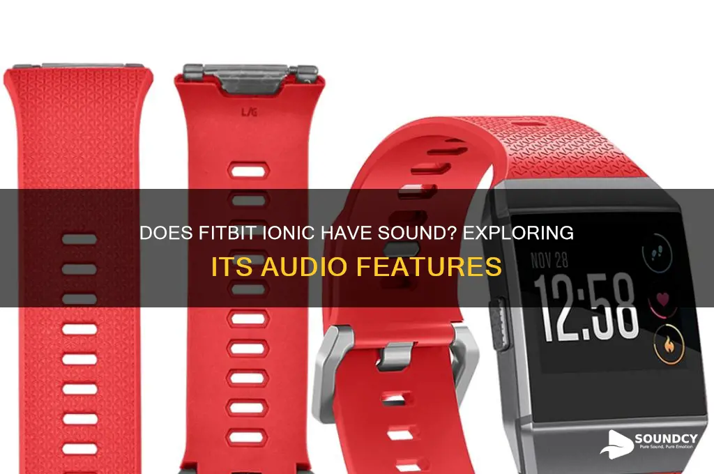 does fitbit ionic have sound