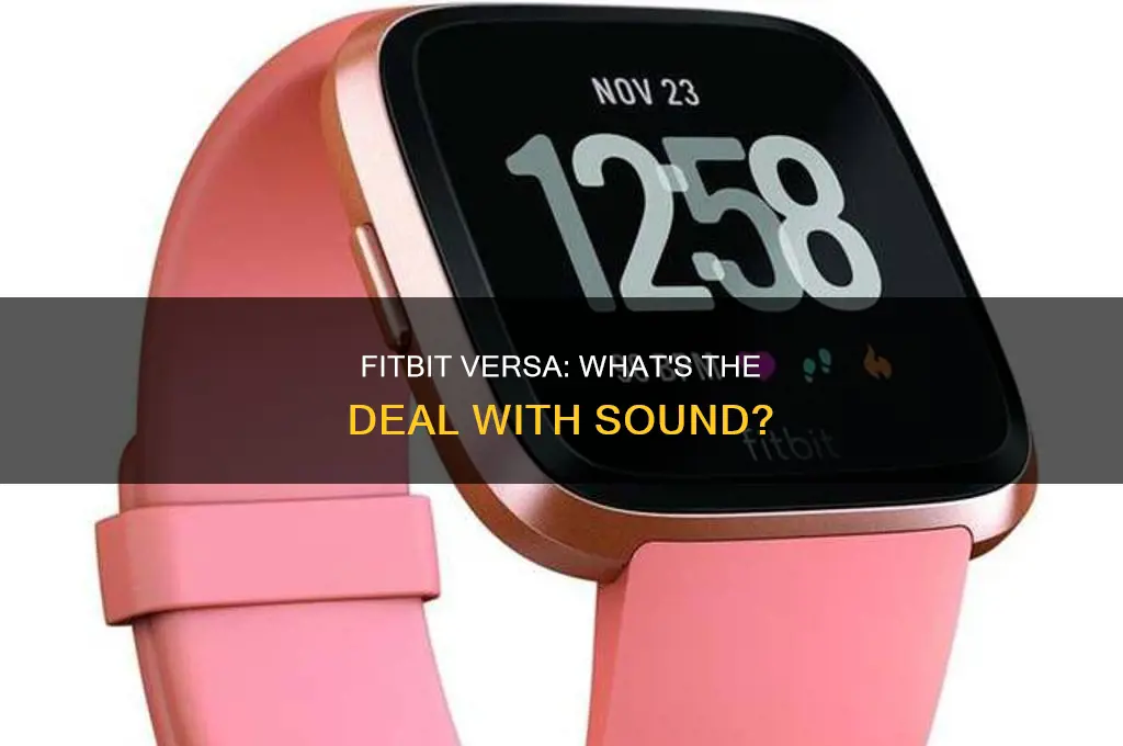 does fitbit versa coach have sound
