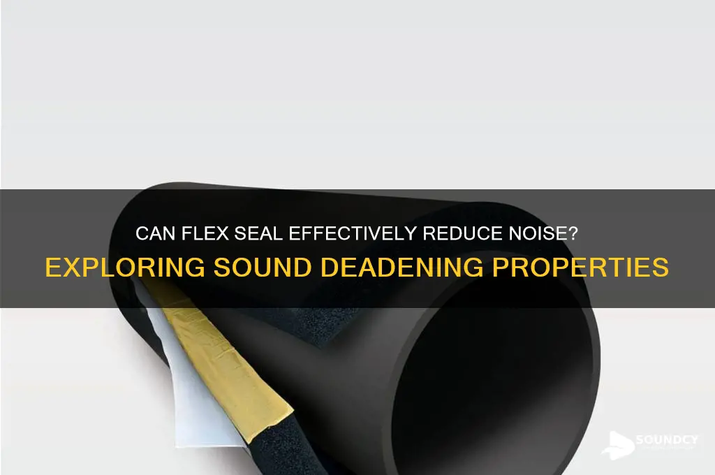does flex seal deaden sound