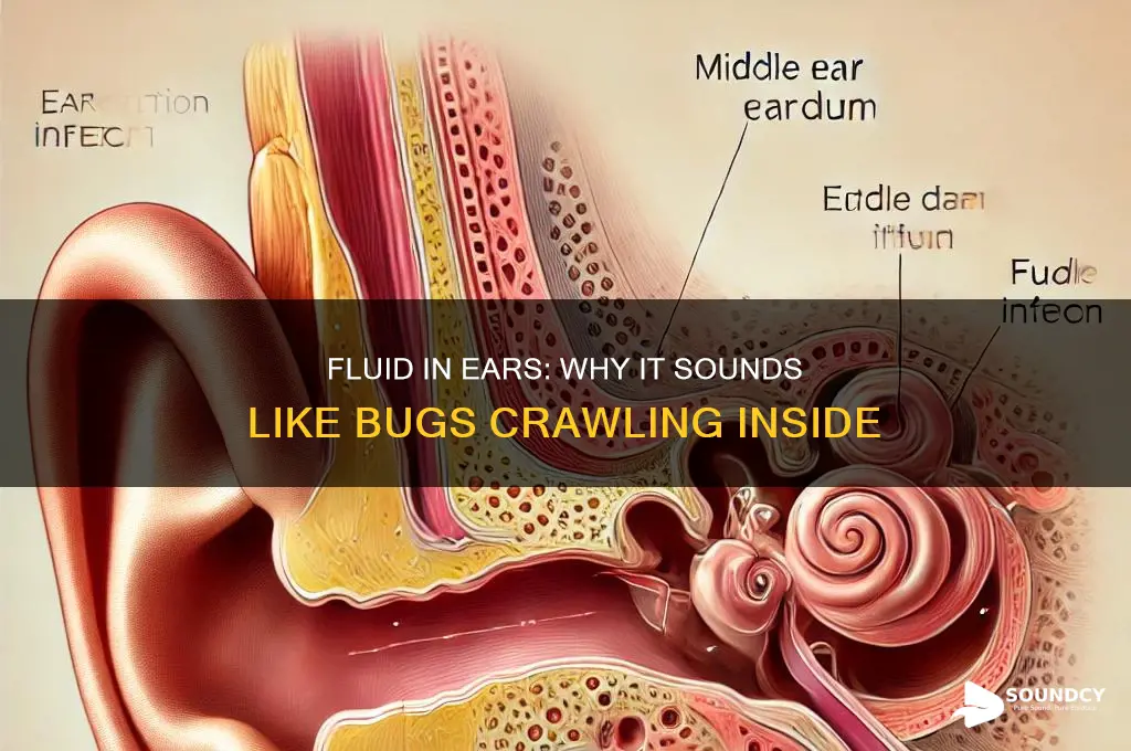 does fluid in ears make it sound like bugs