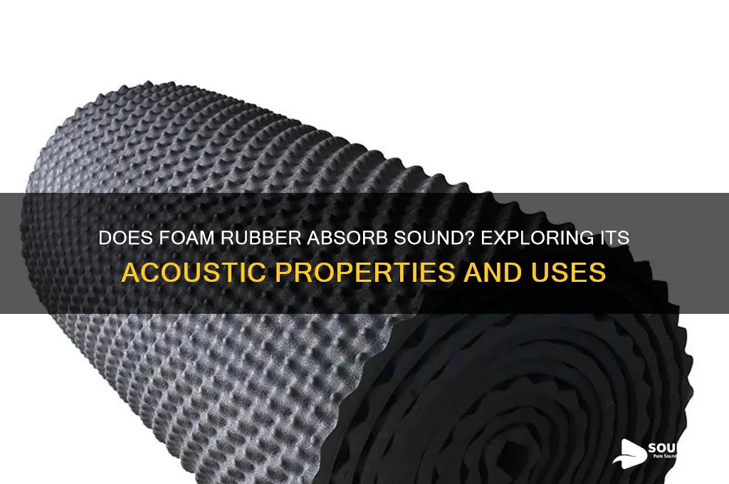 does foam rubber absorb sound