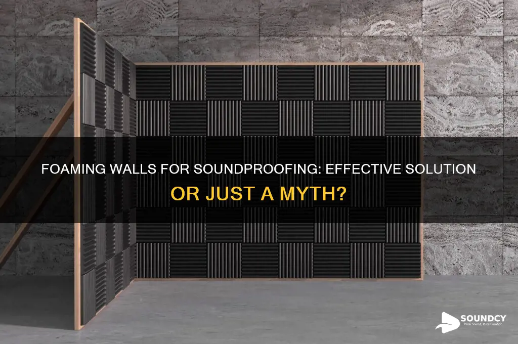 does foaming walls prevent sound
