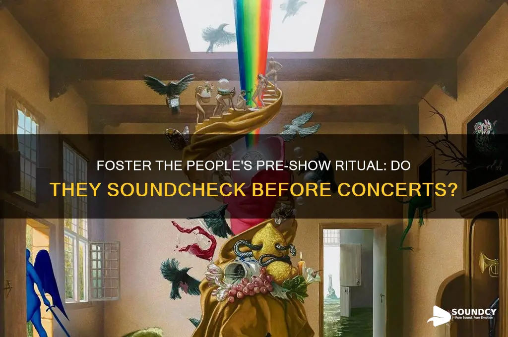 does foster the people begin their concert sound test