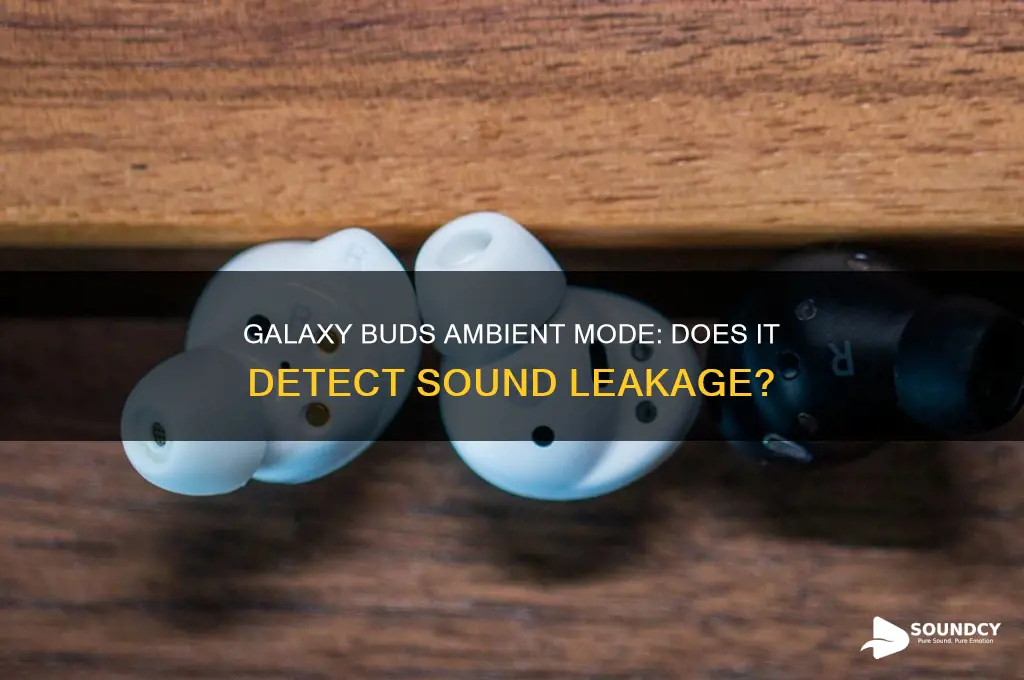 does galaxy buds ambient mode pick up sound leakage