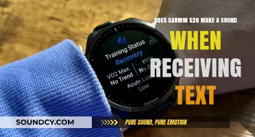 Garmin S20: Does It Alert You with Sound for Text Messages?
