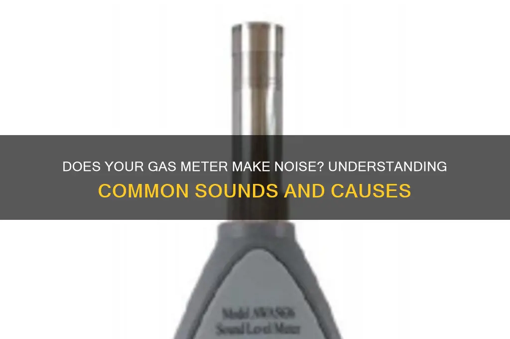 does gas meter make sound