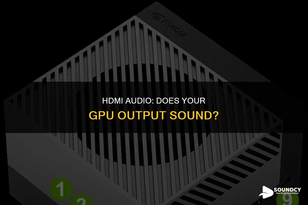 does graphics card hdmi output sound