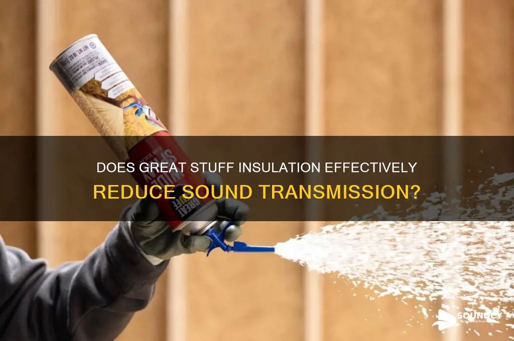does great stuff reduce sound