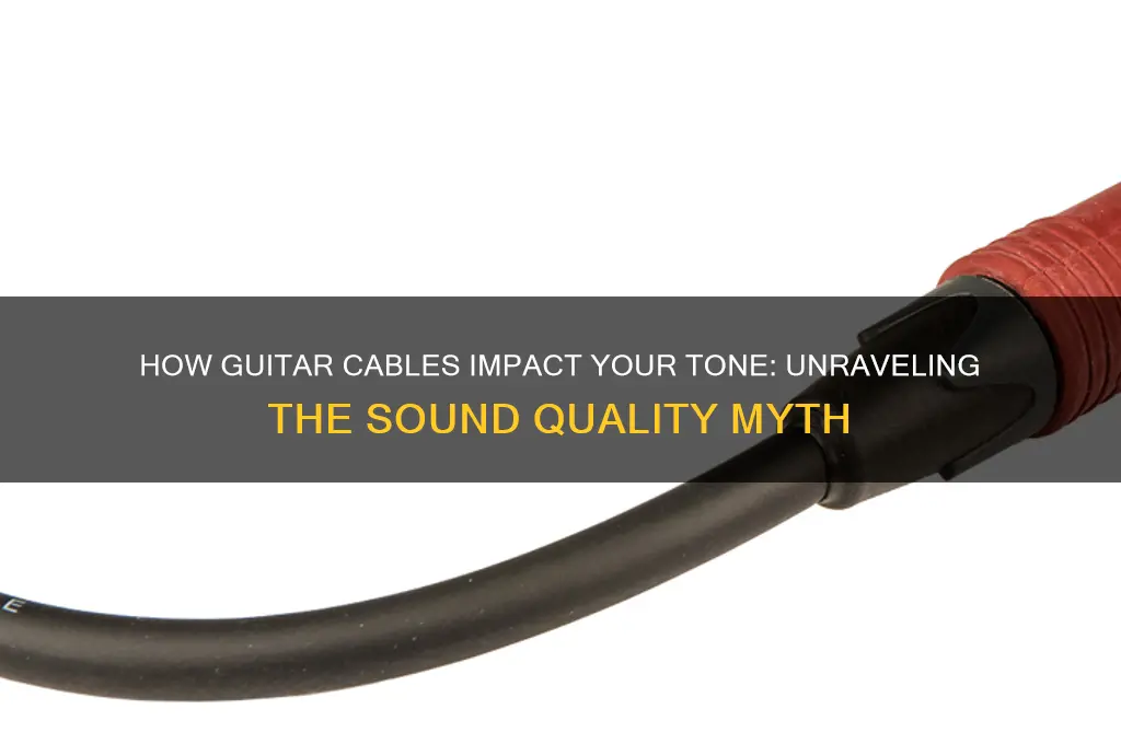 does guitar cable affect sound