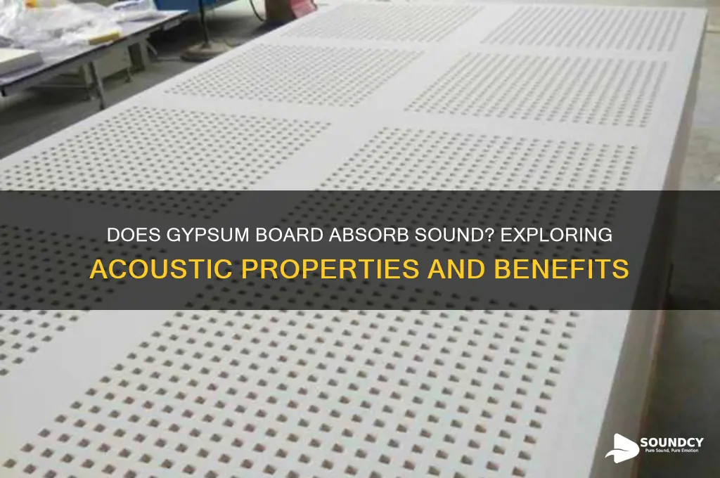 does gypsum board absorb sound