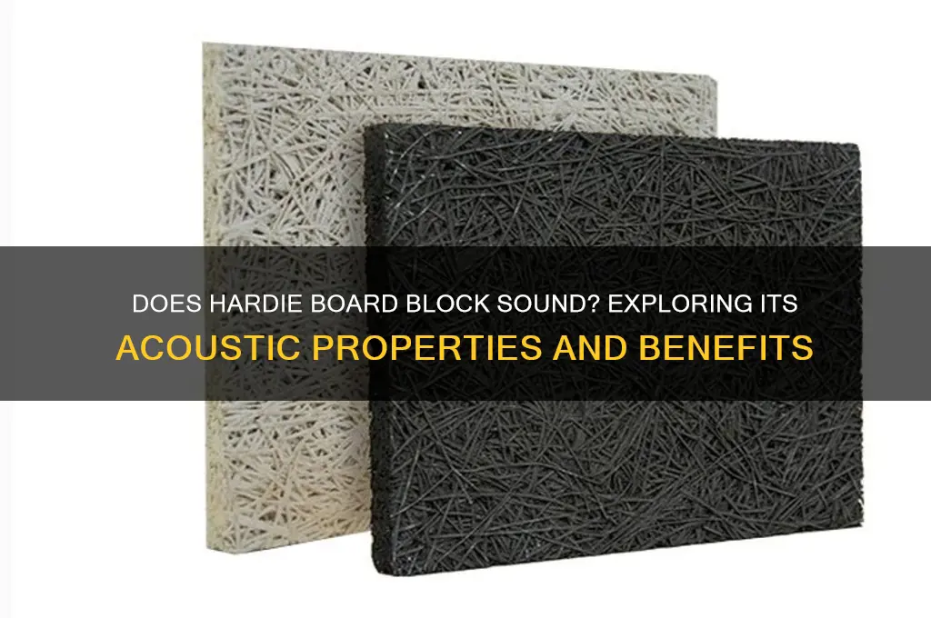 does hardie board block sound