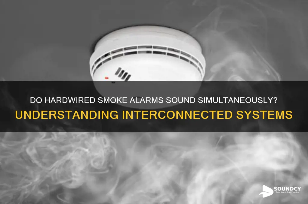 does hardwired smoke alarms sound at the same time