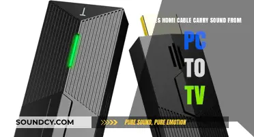 HDMI Cable: Does It Transmit Audio from PC to TV?
