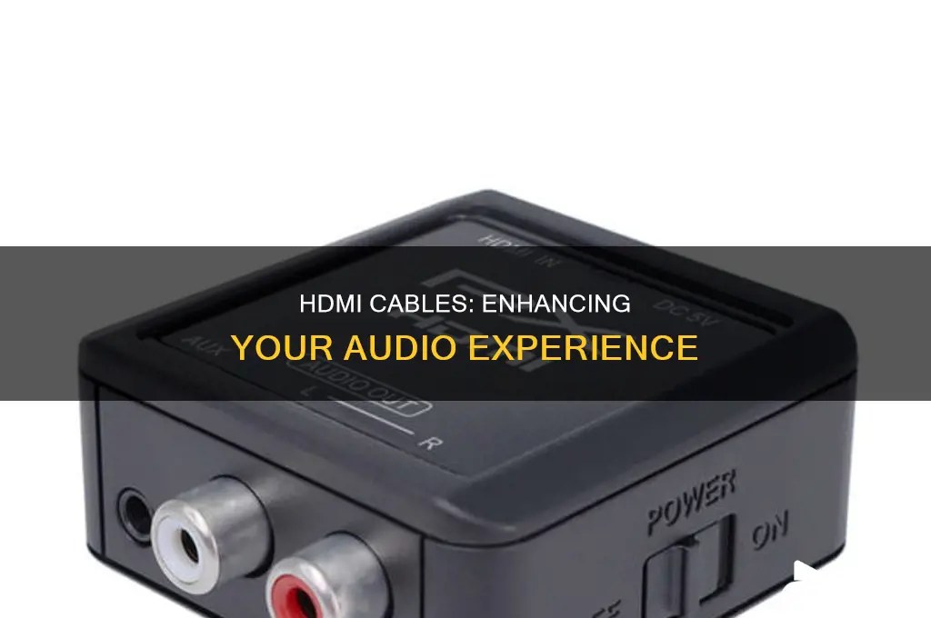 does hdmi cable helps with sound