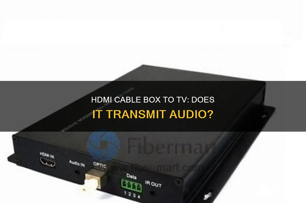 does hdmi carry sound from cable box to tv