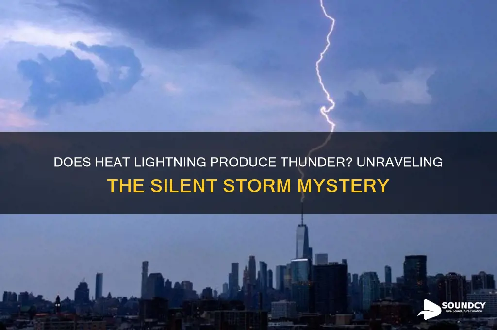 does heat lightning make sound