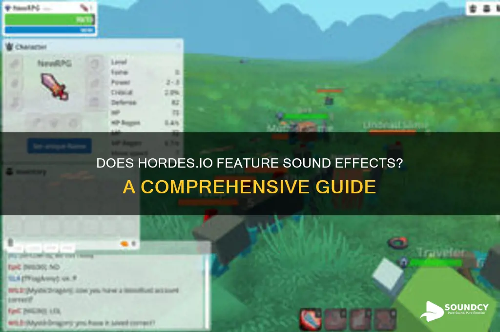 does hordes io have sound
