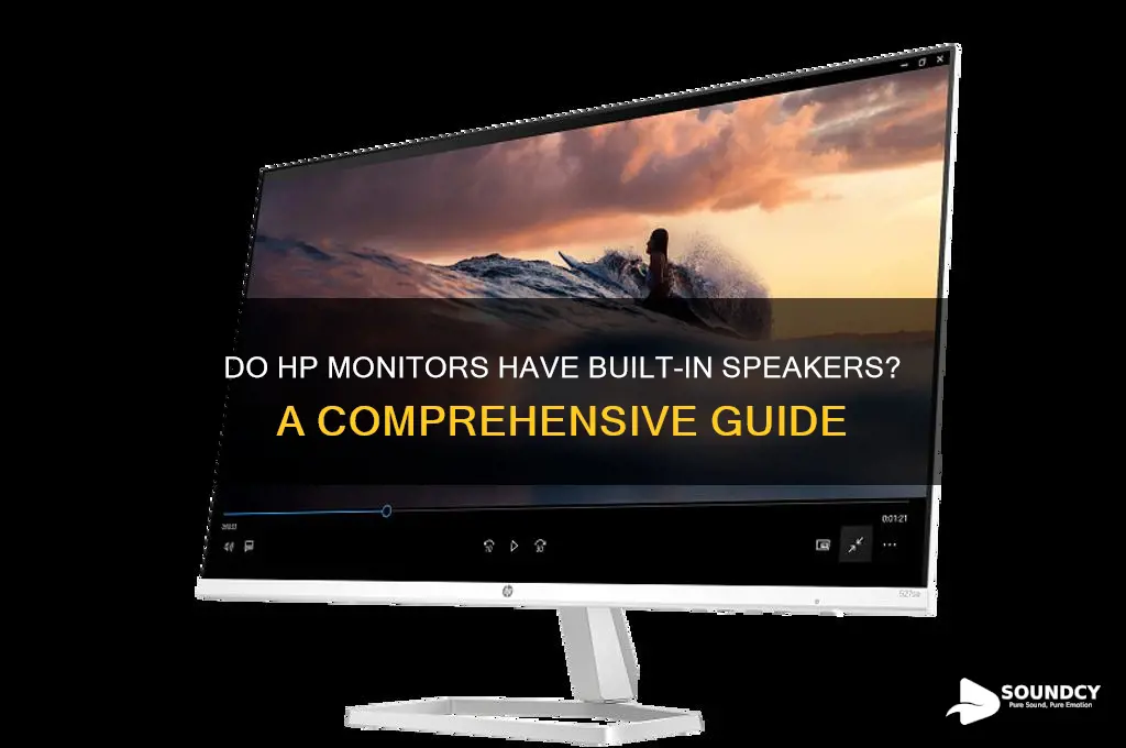 does hp monitor have sound
