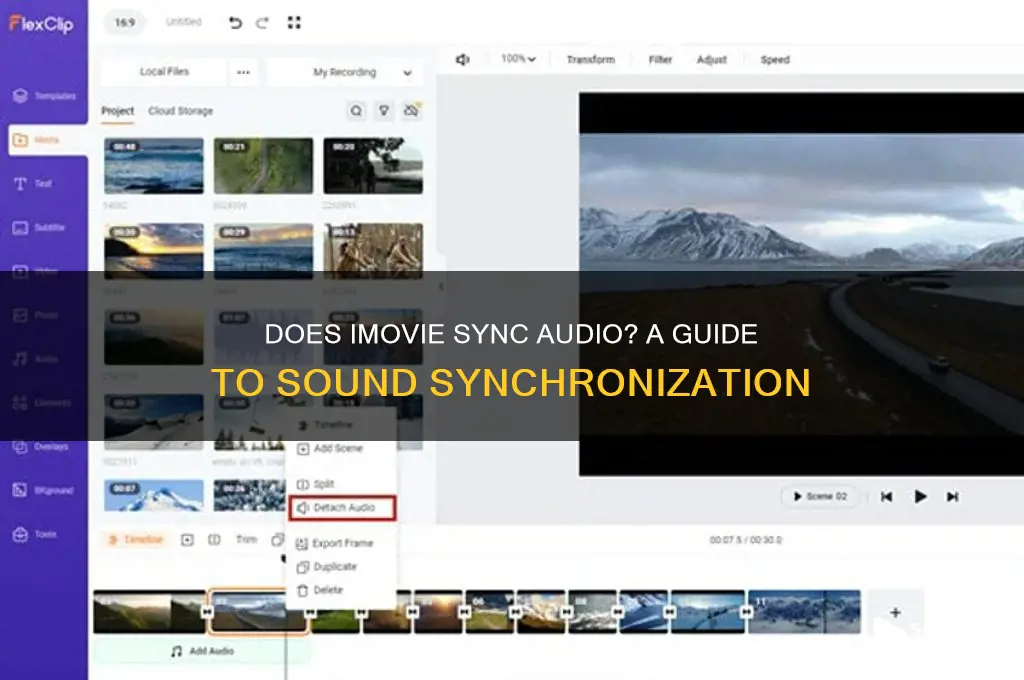 does imovie do sound sync