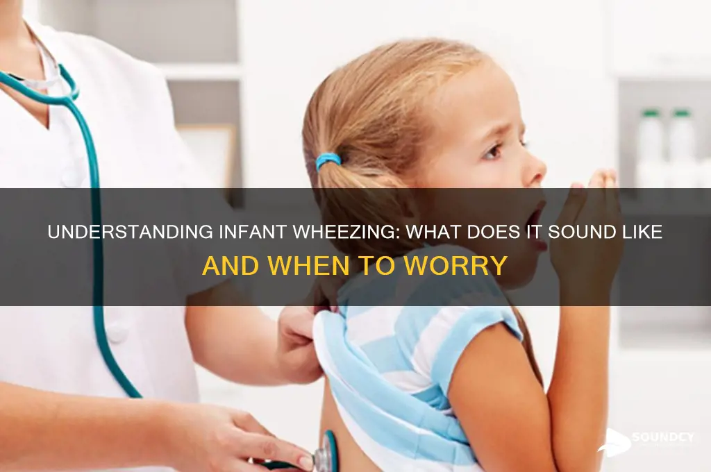 does infant wheezing sound like