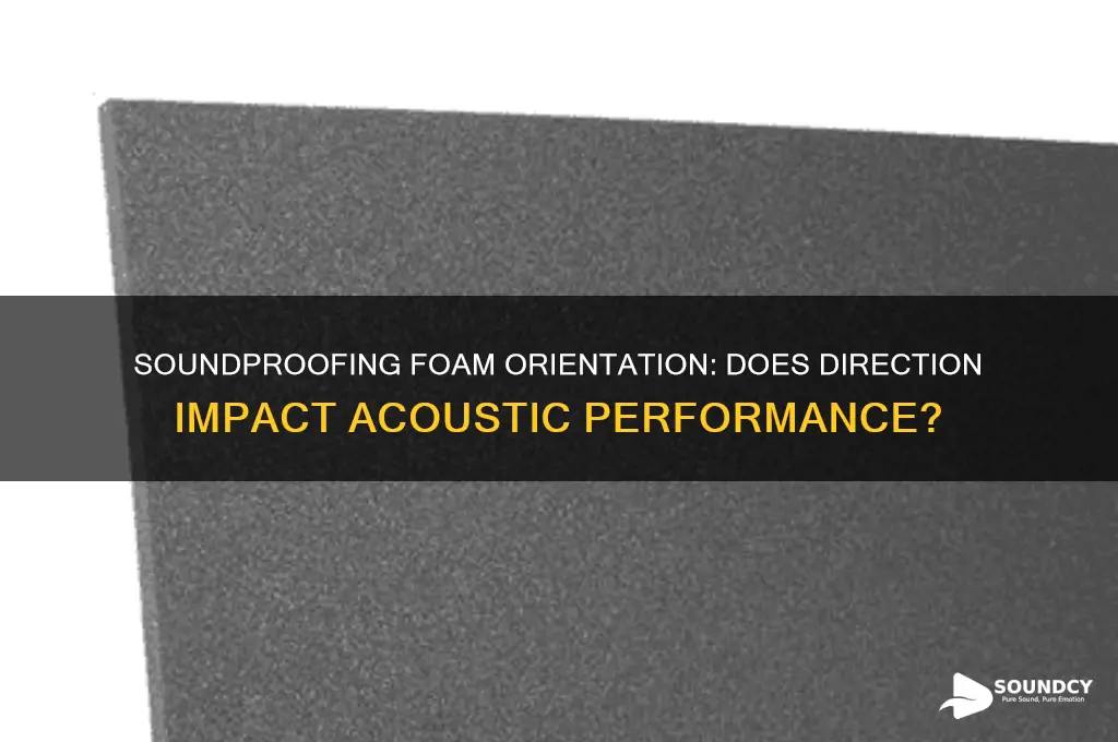 does it matter which way sound proofing foam faces