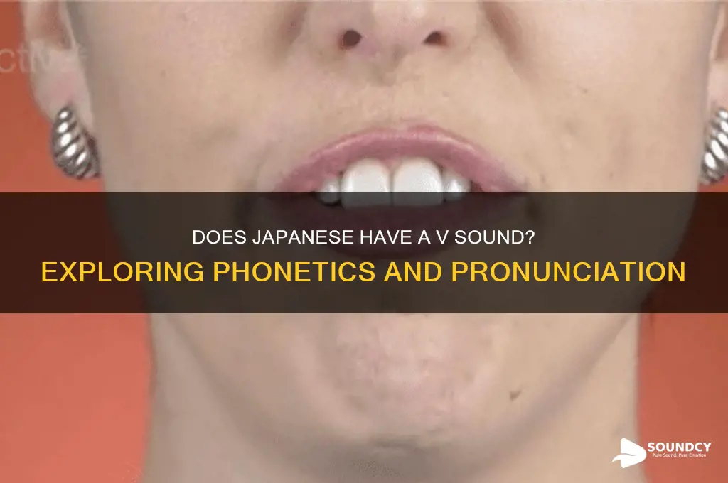 does japanese have v sound