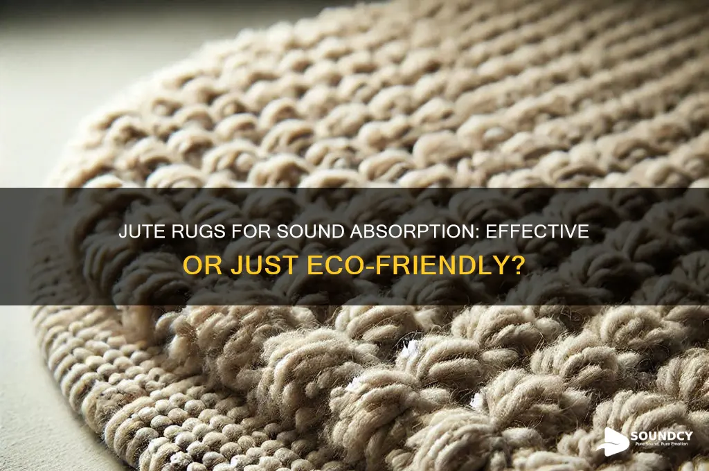 does jute rug absorb sound