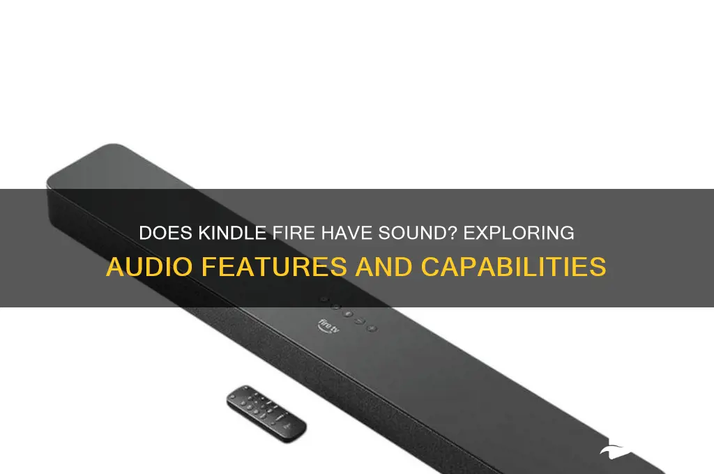 does kindle fire have sound