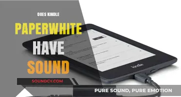 Kindle Paperwhite Audio Features: Does It Support Sound?