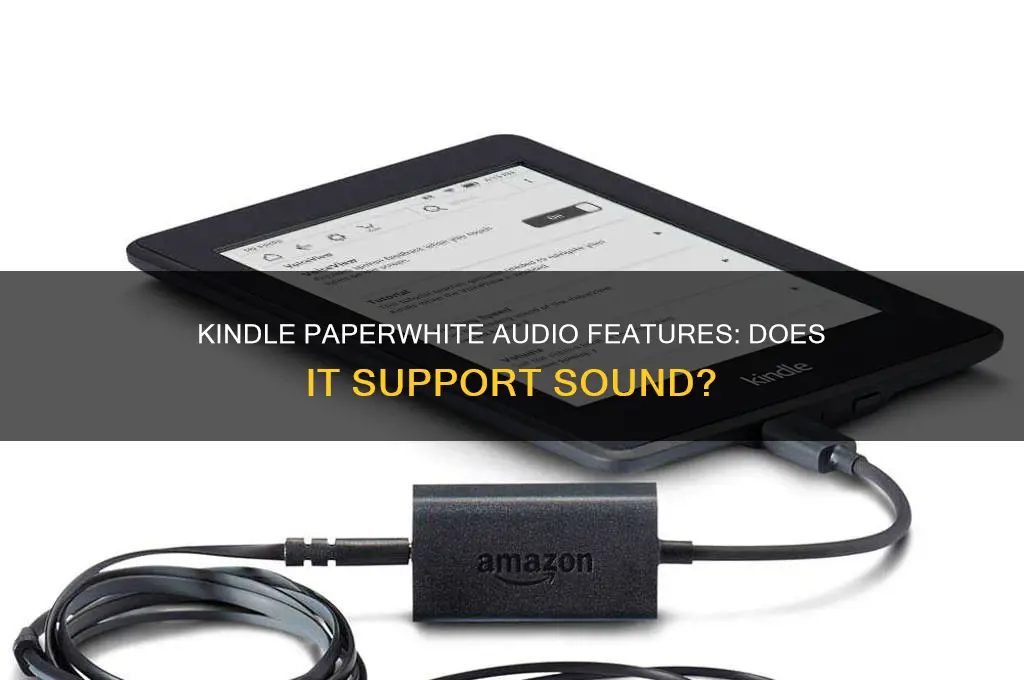 does kindle paperwhite have sound