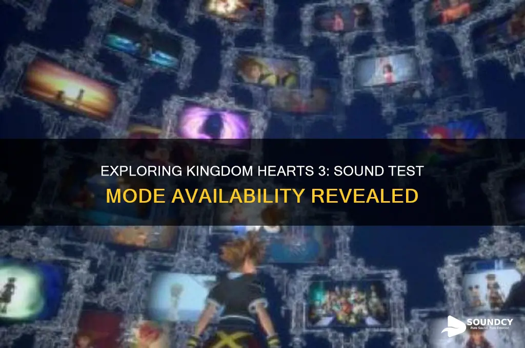 does kingdom hearts 3 have a sound test mode