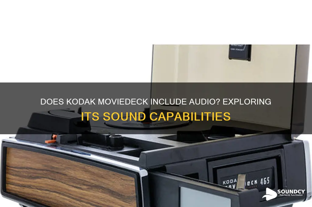 does kodak moviedeck have sound