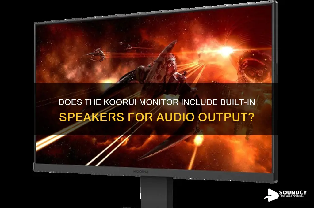 does koorui monitor have sound