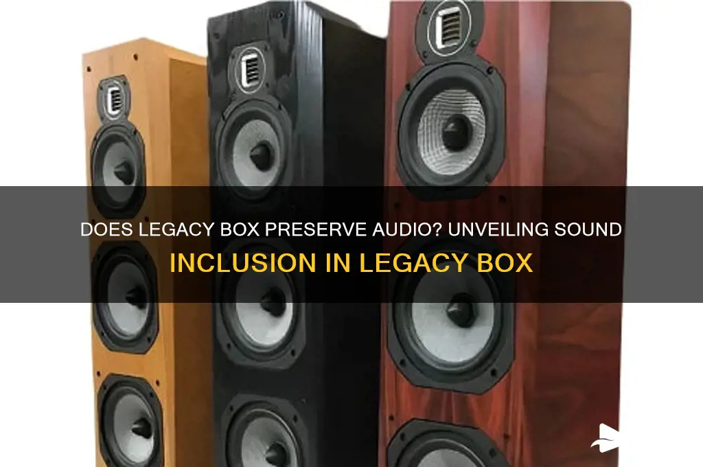 does legacy box include sound