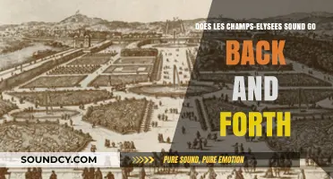 Does the Sound of Les Champs-Élysées Echo Back and Forth?