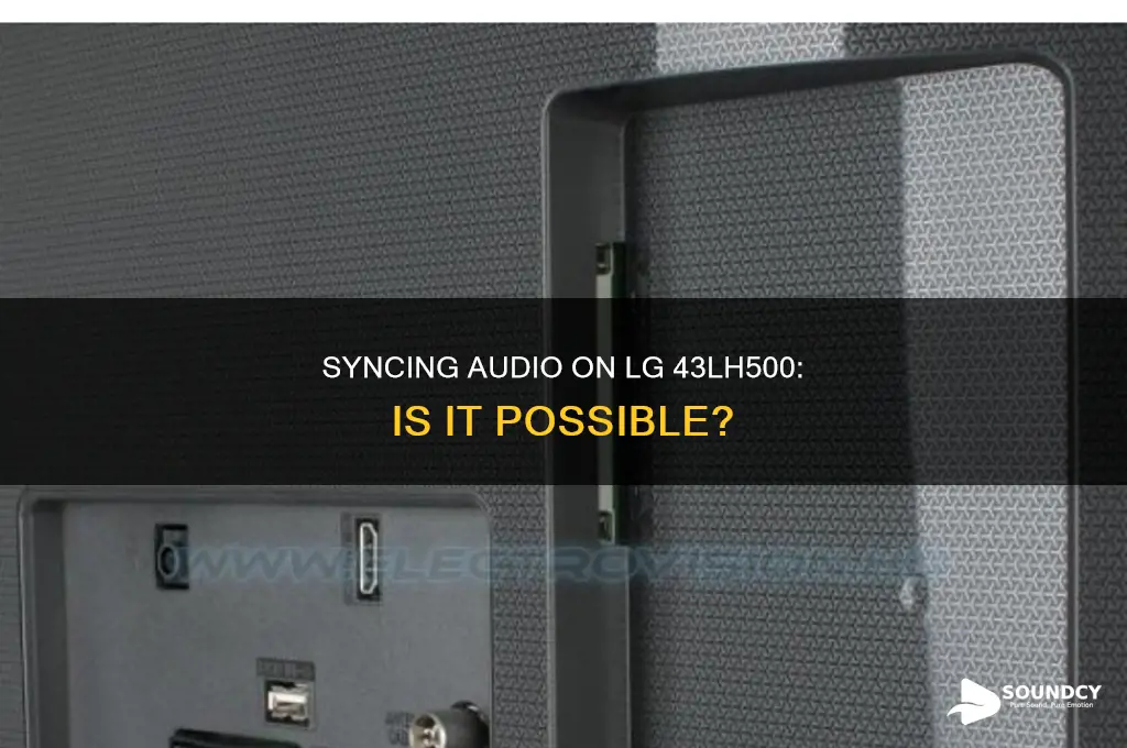 does lg 43lh500 have sound sync