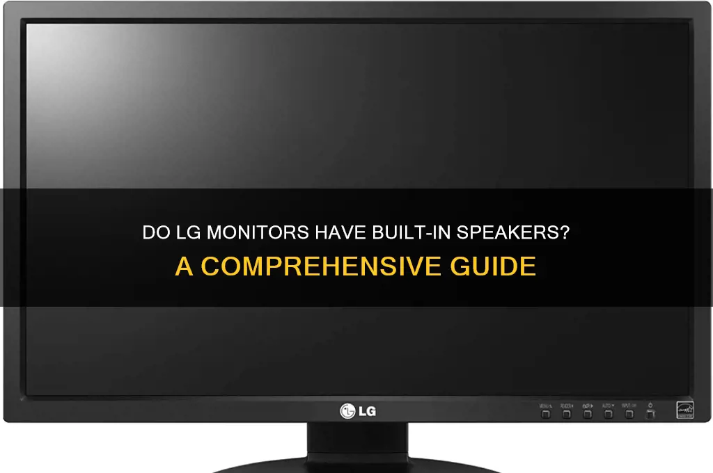 does lg monitor have sound