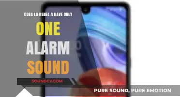 LG Rebel 4 Alarm Sound Options: Limited to One Tone?