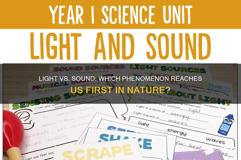 does light come before sound