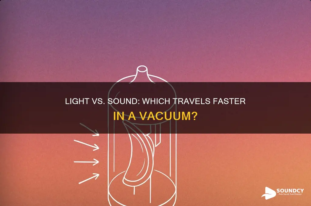 does light or sound travel faster in a vacuum